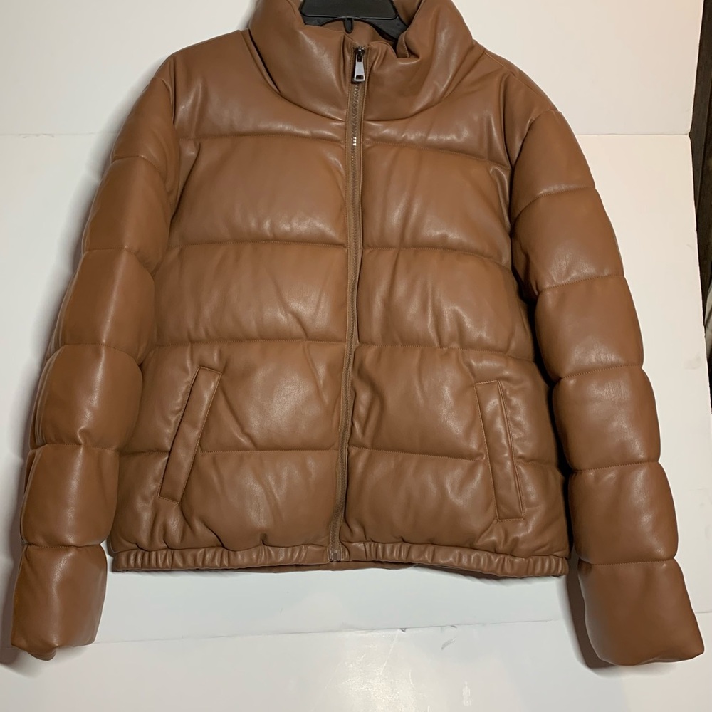 Sebby Women's Tan Puffer Jacket